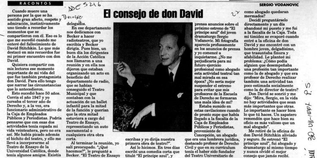 El consejo de don David