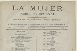 La Mujer: Editorial de El Constituyente del 11 de junio