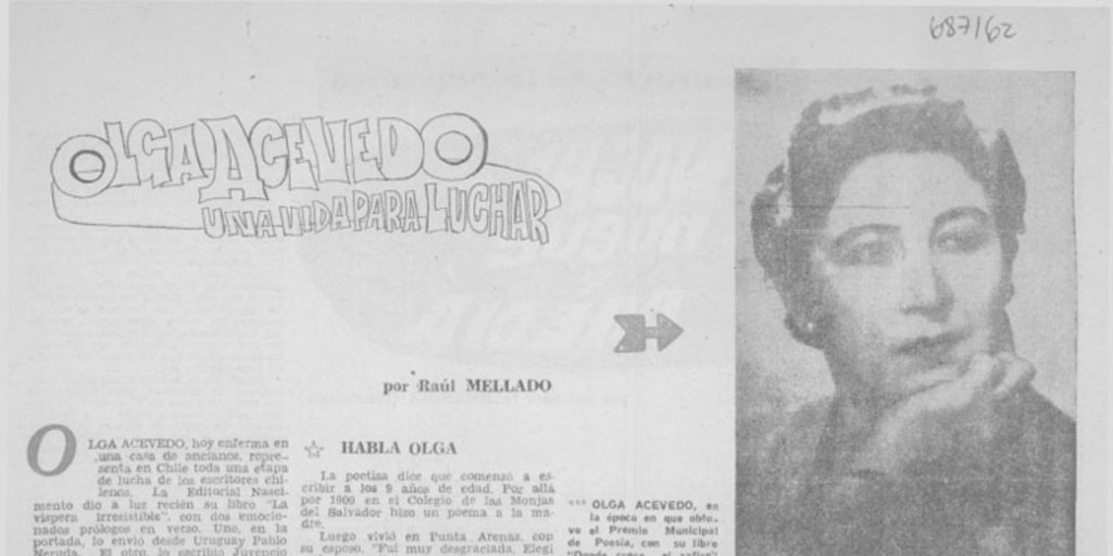 Olga Acevedo una vida para luchar