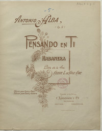 Pensando en ti. Habanera para canto y guitarra