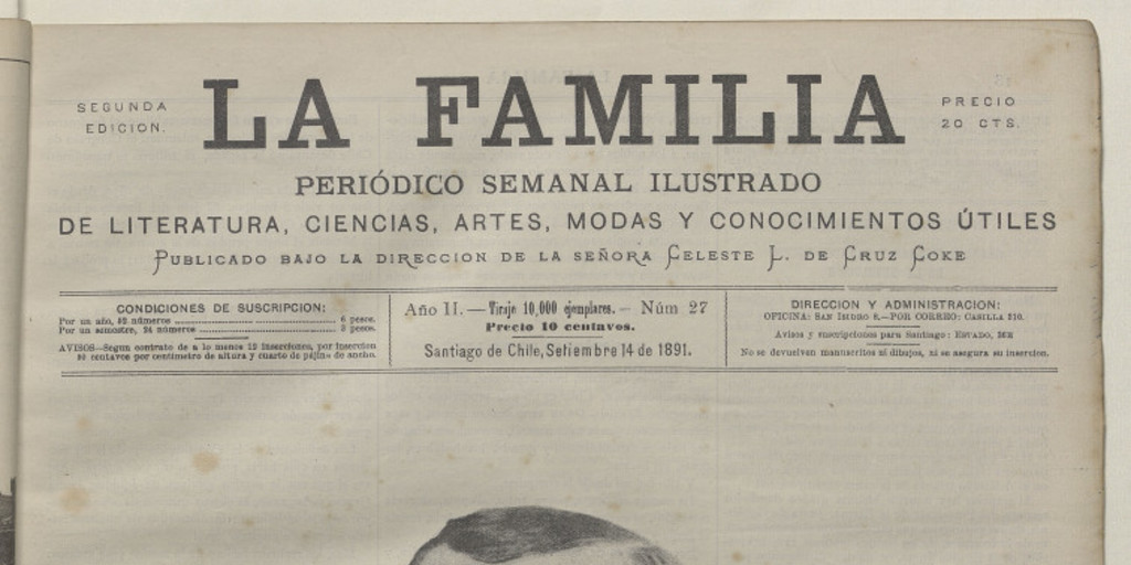 La Familia: Año II, número 27, 14 septiembre 1891