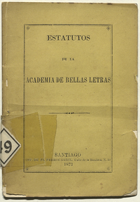Estatutos de la Academia de Bellas Letras