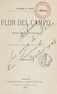 Flor del campo: Novela