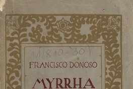  Portada de Myrrha: poemas