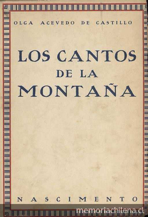  Portada de Los cantos de la montaña