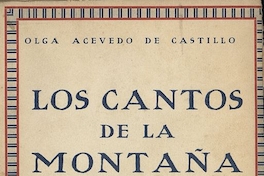  Portada de Los cantos de la montaña