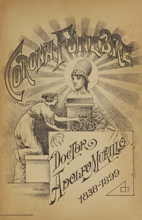 Corona fúnebre del Dr. Don Adolfo Murillo 1838-1899