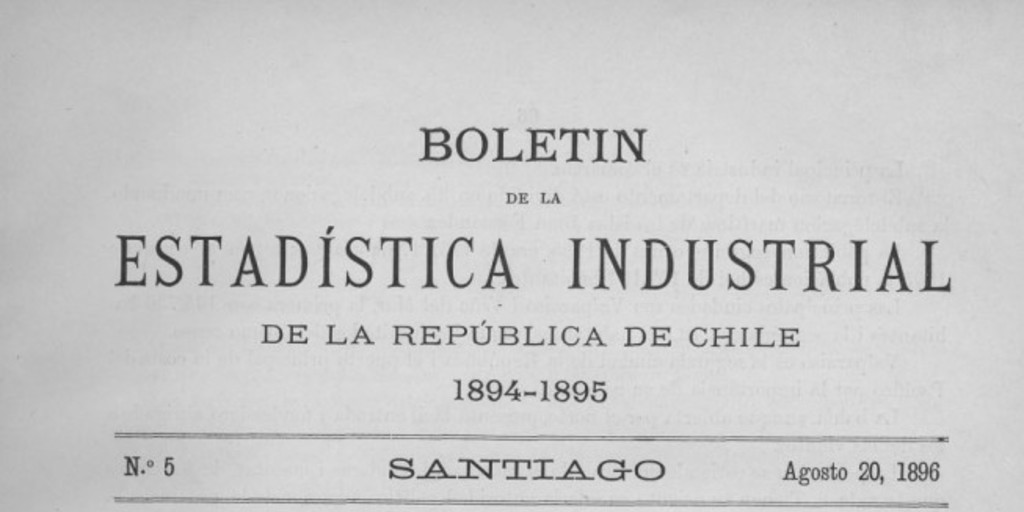 Estadísticas de la industria del Departamento de Valparaíso