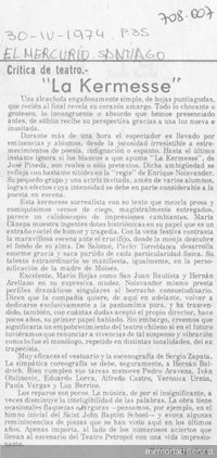 La Kermesse : crítica de teatro