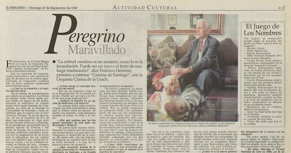 Peregrino maravilloso