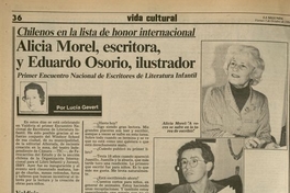 Alicia Morel, escritora, y Eduardo Osorio, ilustrador
