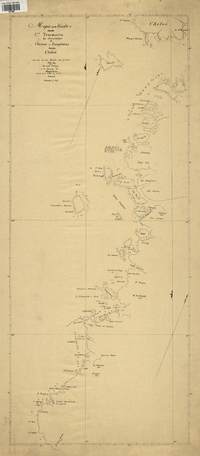 Mapa de la costas [sic] desde Co. Tres Montes los archipiélagos de Chonos i Guaytecas hasta Chiloé [material cartográfico] copiado de un borrador del Cpt. R.N. Fitz Roy por Bernardo Philippi en el Estrecho de Magallanes a bordo de la Goleta de G.N.C Ancud septiembre 6 1843.