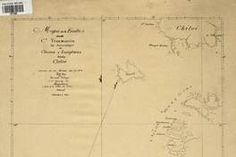 Mapa de la costas [sic] desde Co. Tres Montes los archipiélagos de Chonos i Guaytecas hasta Chiloé [material cartográfico] copiado de un borrador del Cpt. R.N. Fitz Roy por Bernardo Philippi en el Estrecho de Magallanes a bordo de la Goleta de G.N.C Ancud septiembre 6 1843.