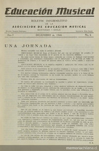 Educación Musical. Número 6, diciembre de 1946