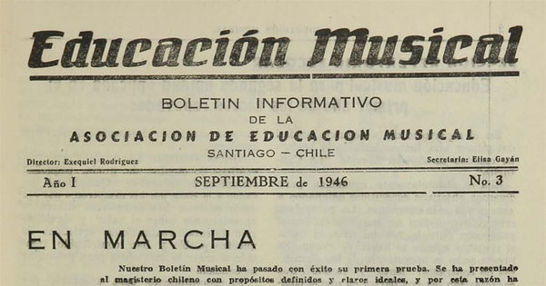 Educación musical para la segunda unidad aplicada en el primer año de los Liceos renovados