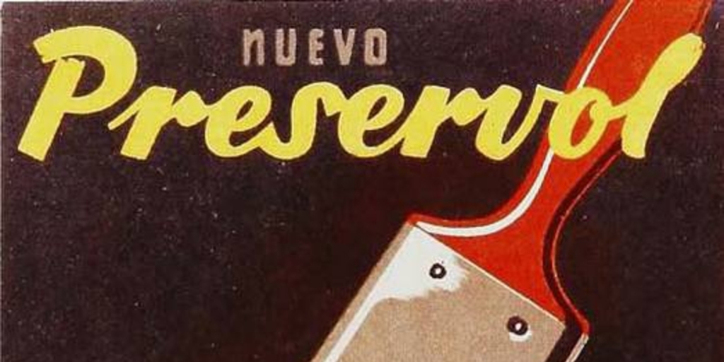 Nuevo Preservol, óleo brillante, especial para exteriores, 1953