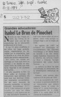 Isabel Le Brun de Pinochet