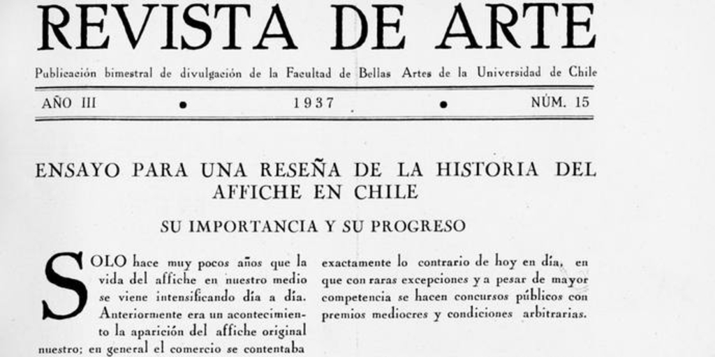 Ensayo para una reseña de la historia del afiche en Chile