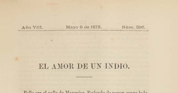 El amor de un indio