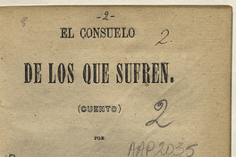 El consuelo de los que sufren