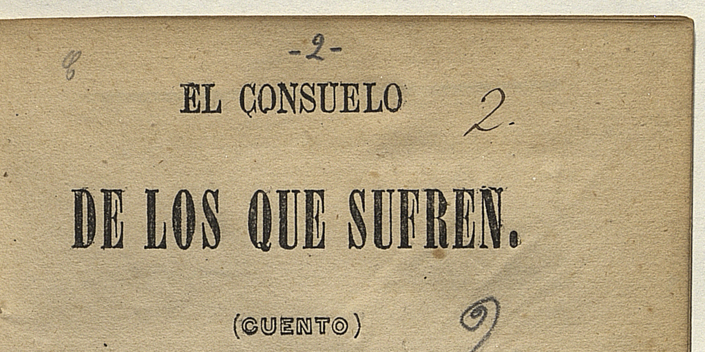 El consuelo de los que sufren