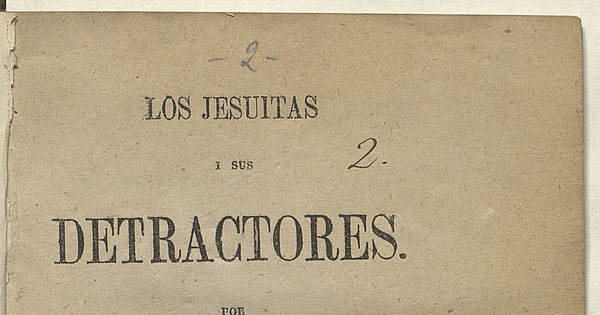 Los jesuitas i sus detractores