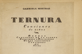 Ternura: Ternura: canciones de niños