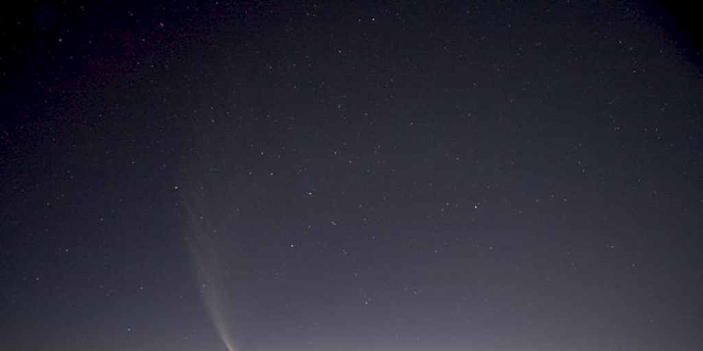 Vía Láctea sobre el llano de Chajnantor.