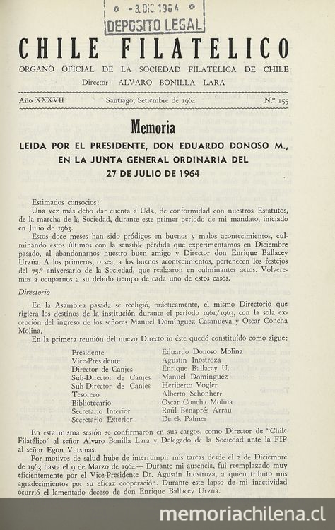 "Colón en los sellos de Chile. Un alcance"