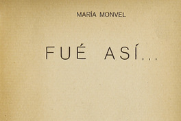 Fue así…
