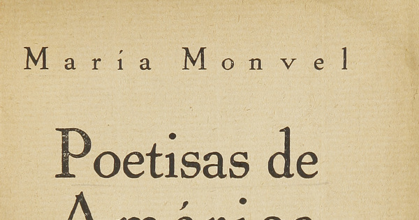 Poetisas de América