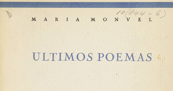 Últimos poemas