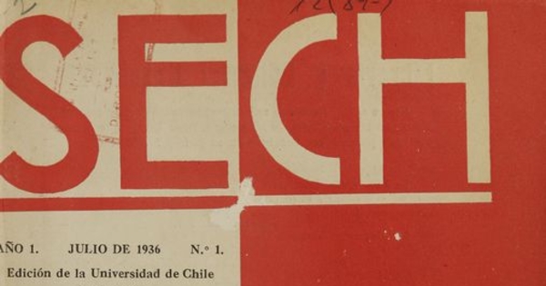 Portada del primer número de SECH: revista de la Sociedad de Escritores de Chile, 1936