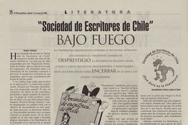 Sociedad de escritores de Chile bajo fuego