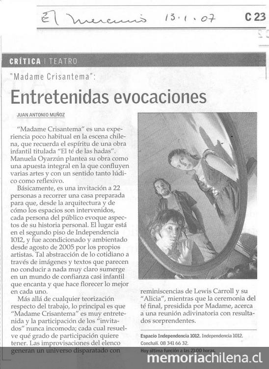 Entretenidas evocaciones