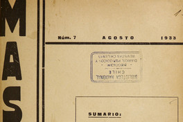 Mástil. Año 4, número 7, agosto de 1933