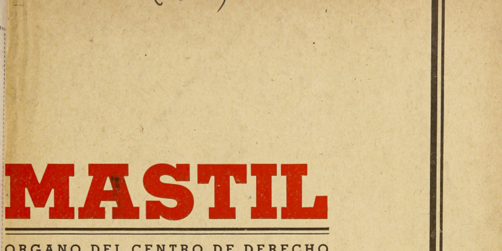 Mástil. Segunda época. Año V. Número 5, noviembre 1942.