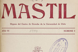 Mástil. Segunda época. Año 6, número 3, octubre de 1944