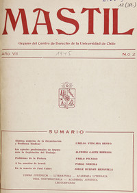 Mástil. Año 7, número 2, agosto de 1945