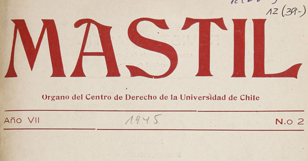 Mástil. Año 7, número 2, agosto de 1945