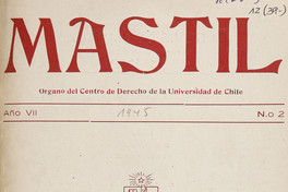 Mástil. Año 7, número 2, agosto de 1945