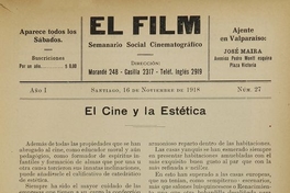 El Cine y la Estética