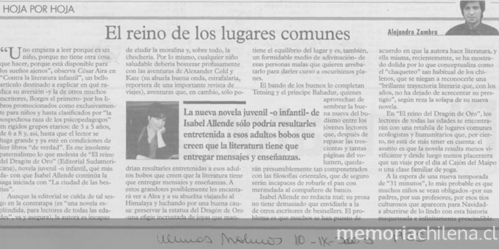 El reino de los lugares comunes