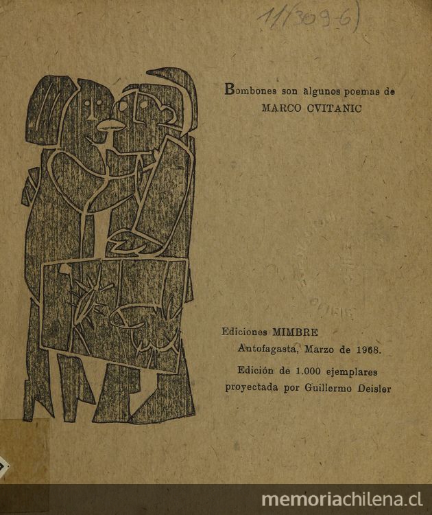 Portada de Bombones son algunos poemas, 1968