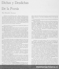 Dichas y desdichas de la poesía