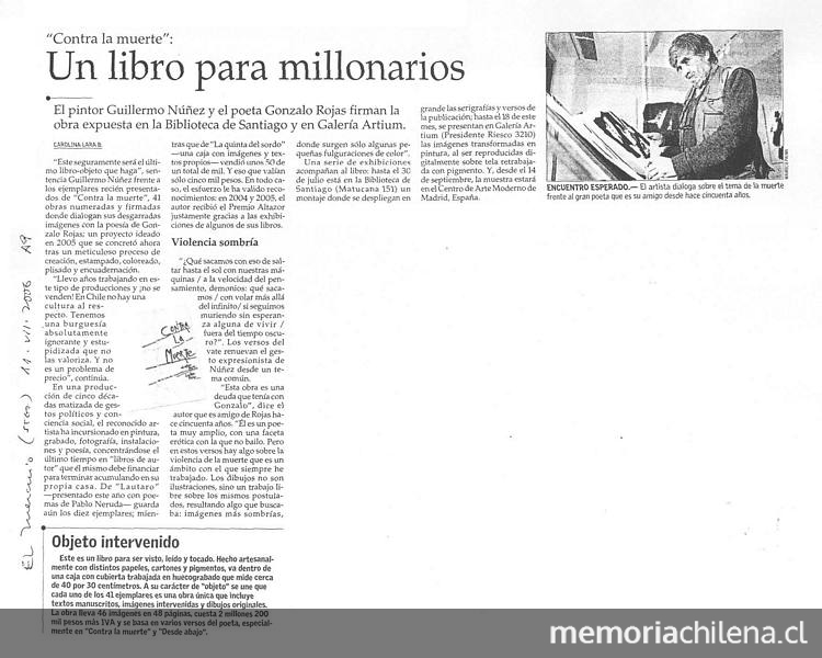 Un libro para millonarios: contra la muerte