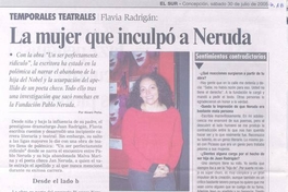 La Mujer que inculpó a Neruda
