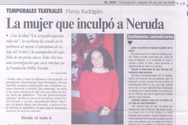 La Mujer que inculpó a Neruda