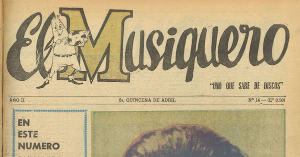 Portada de El Musiquero: número 14, abril 1965