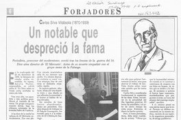 Un notable que despreció la fama